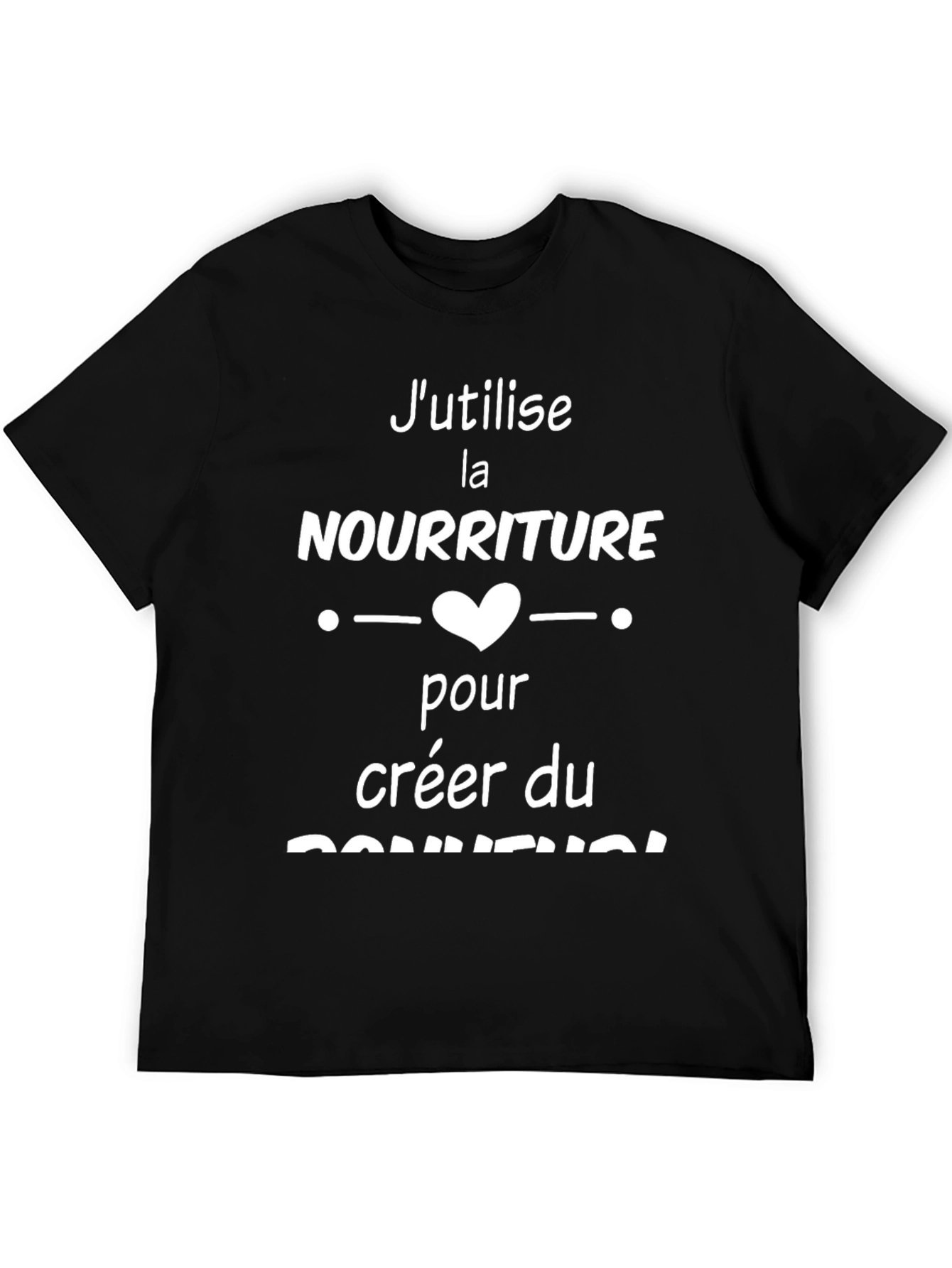 Funny French Foodie T-Shirt - Bonheur