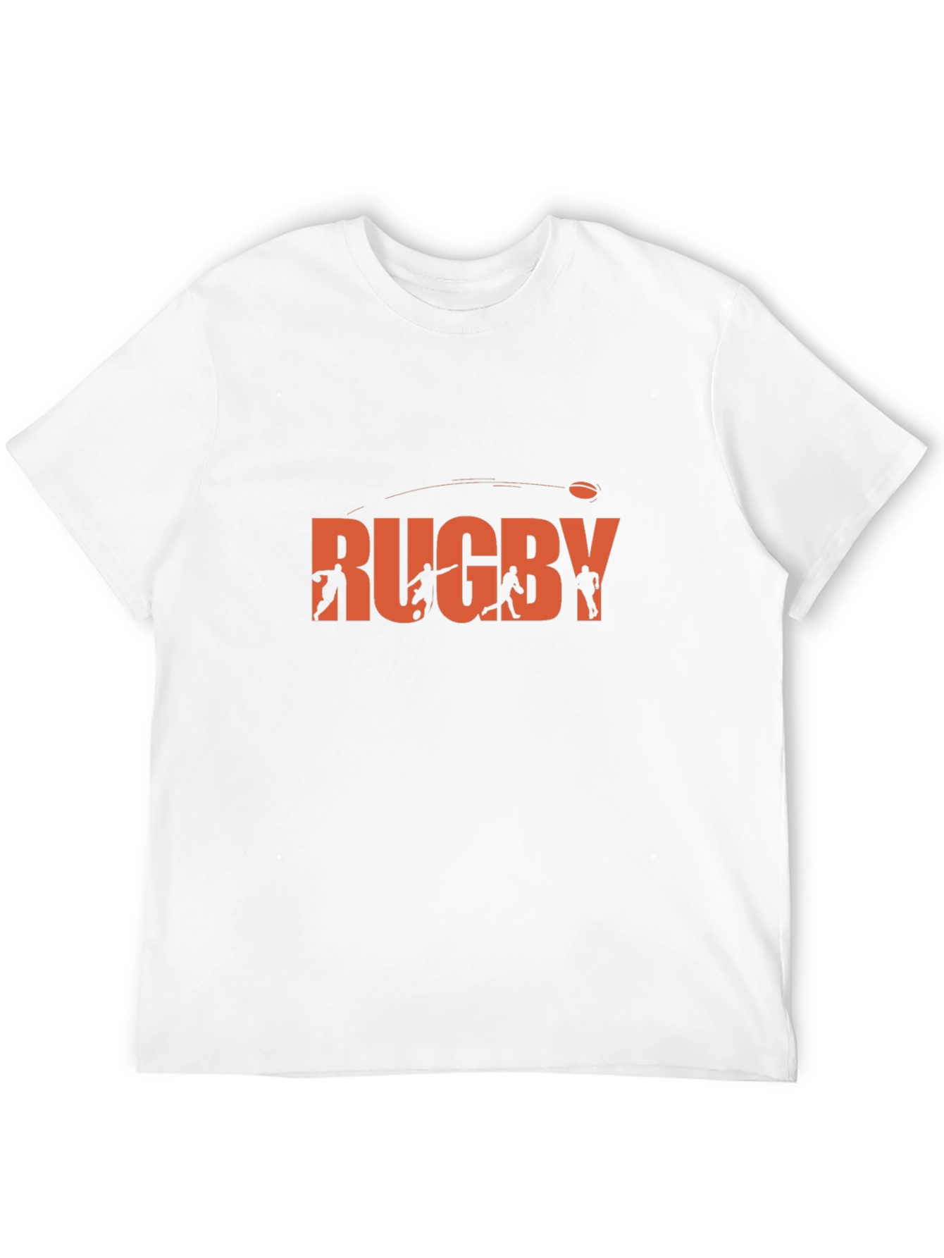 Rugby Graphic T-Shirt - Black Casual Tee