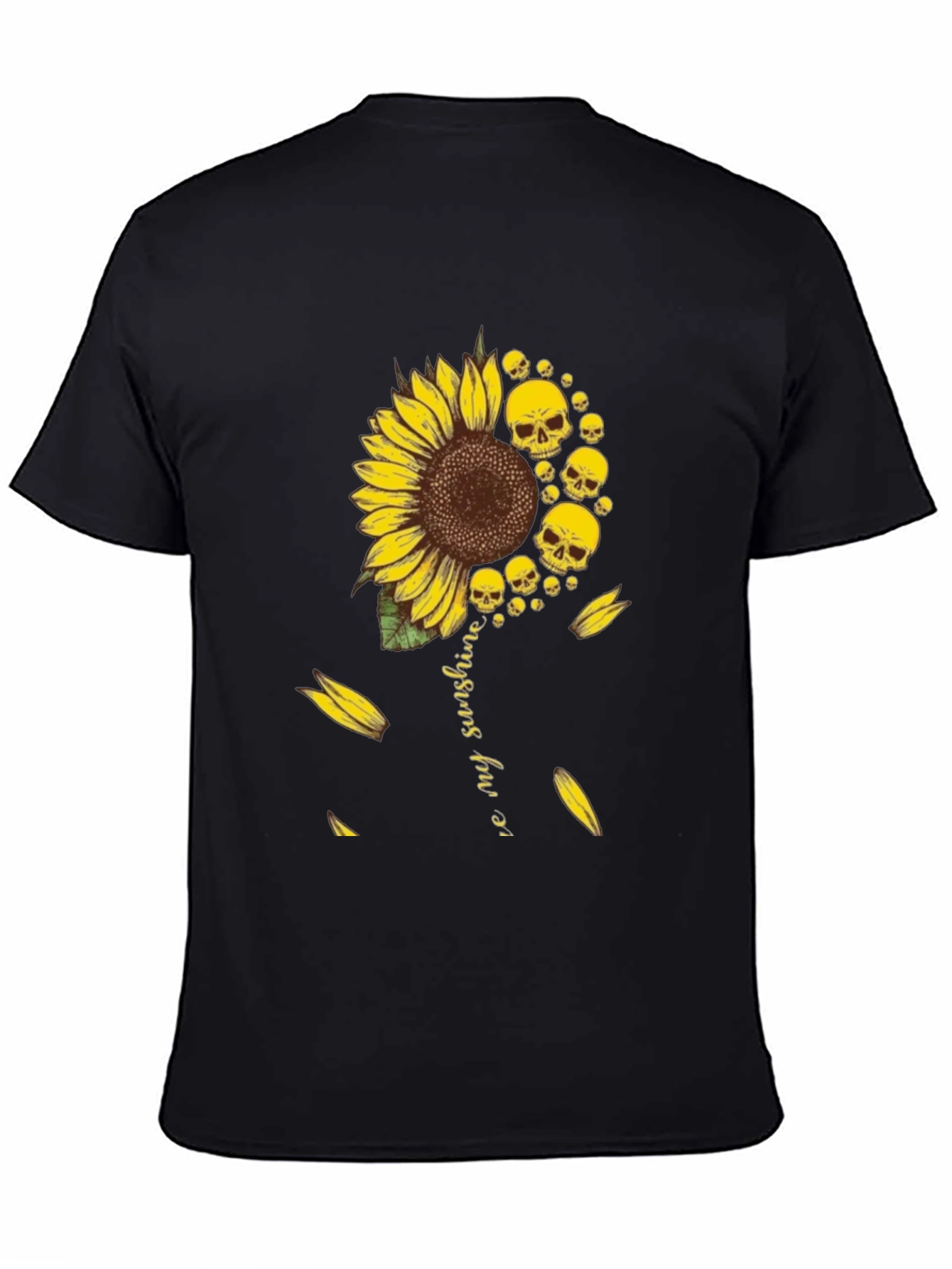 Sunflower Skull Graphic T-Shirt - You Are My Sunshine Tee