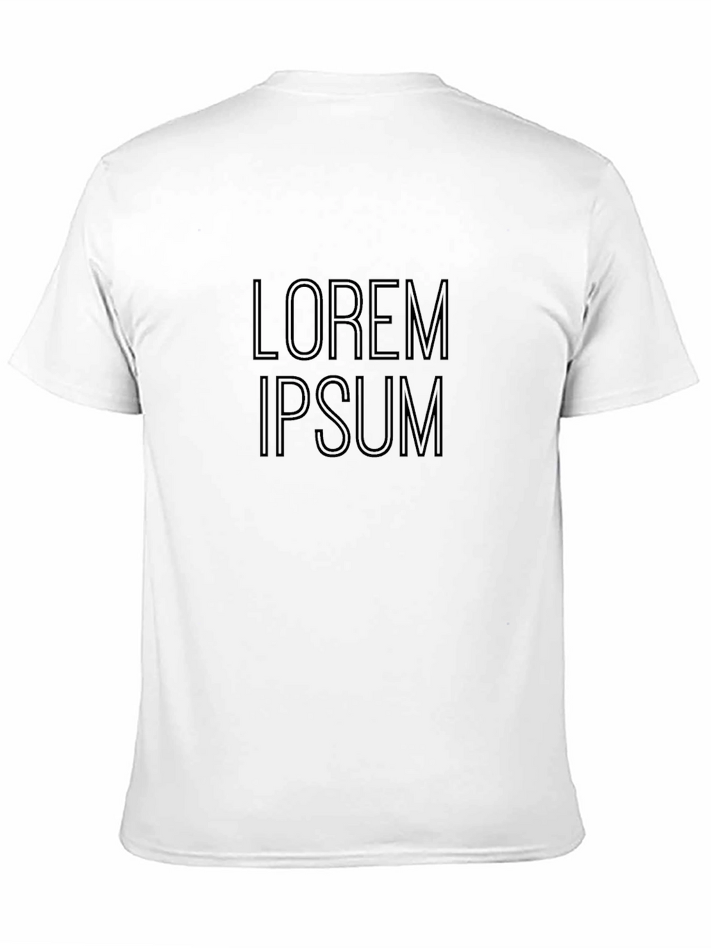 Mens Black Graphic Tee - Lorem Ipsum Design