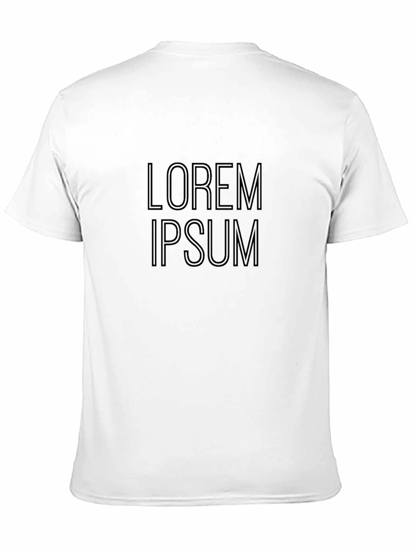 Mens Black Graphic Tee - Lorem Ipsum Design