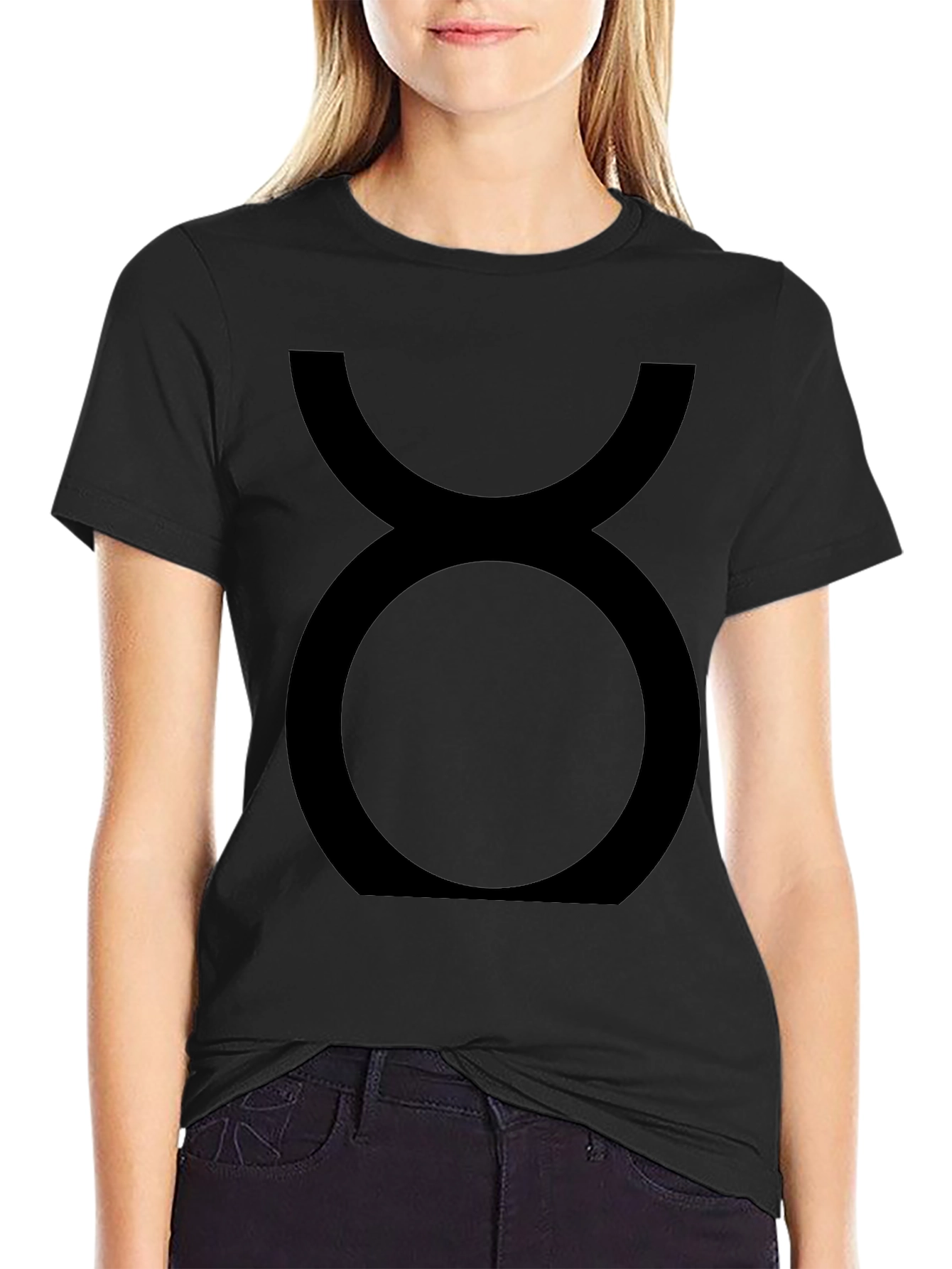 Taurus Zodiac Sign Black Graphic Tee