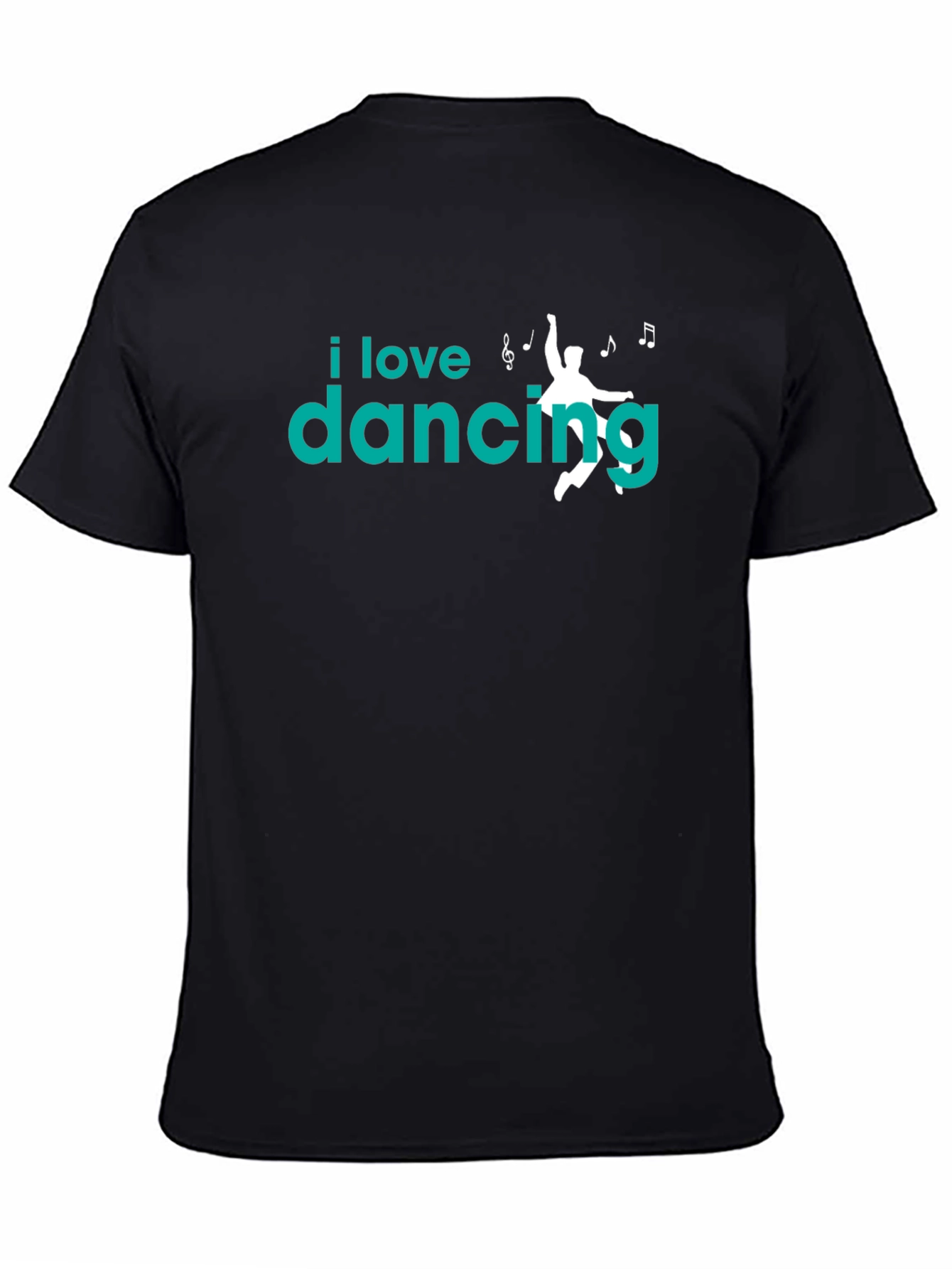 I Love Dancing Graphic Tee - Soft Cotton Black T-Shirt