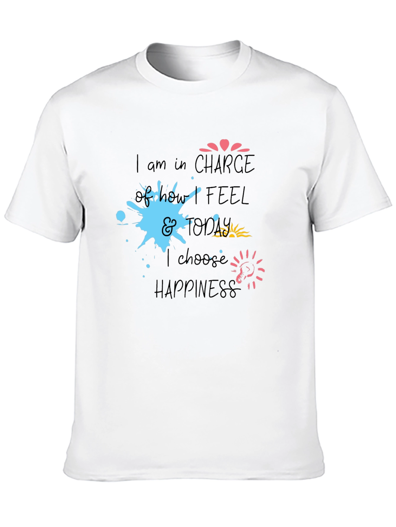Inspiring Graphic Tee - Choose Happiness
