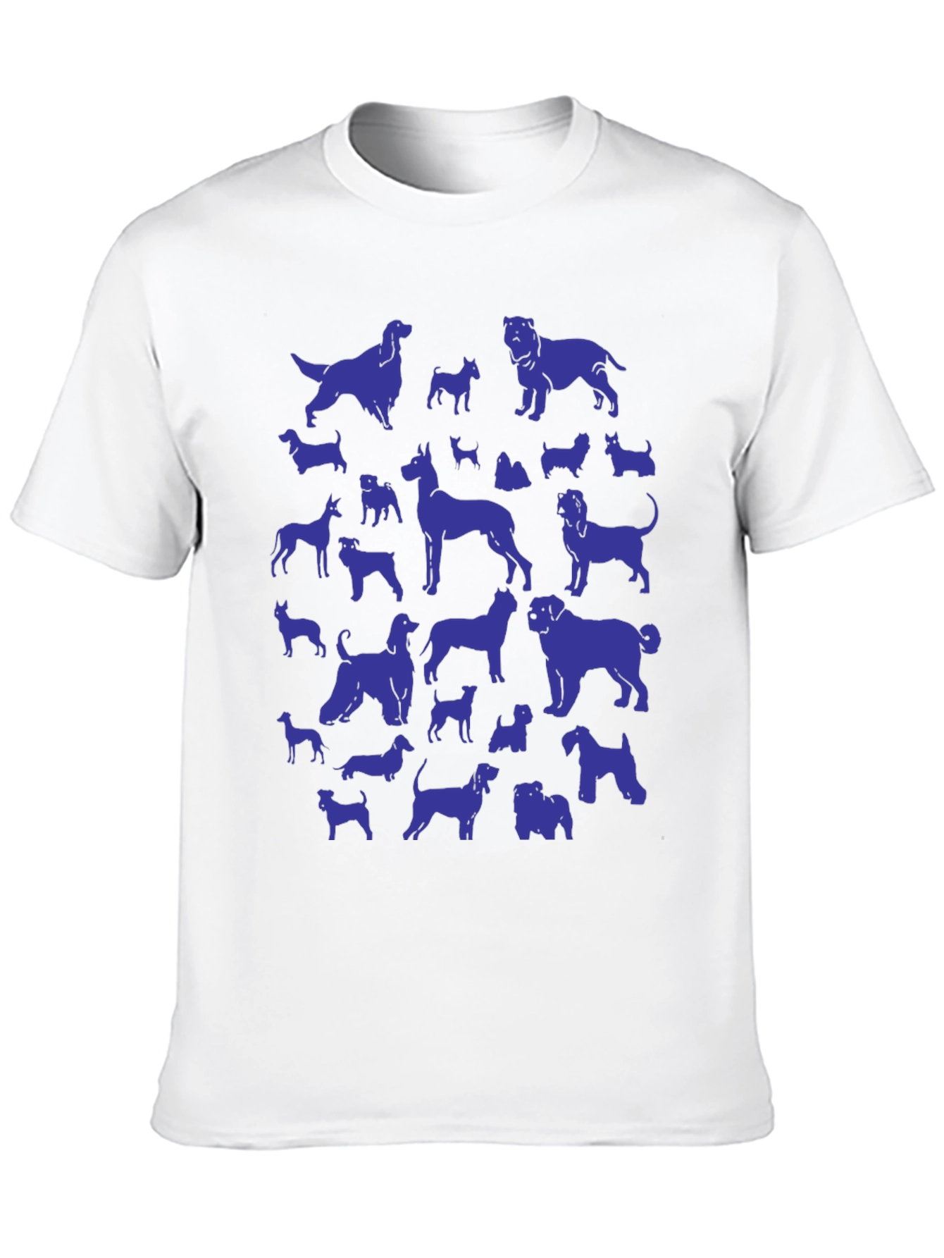 Dog Breeds Graphic Tee - Black