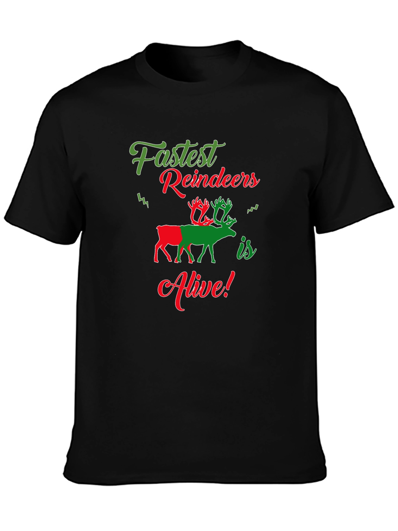 Festive Reindeer Graphic Tee