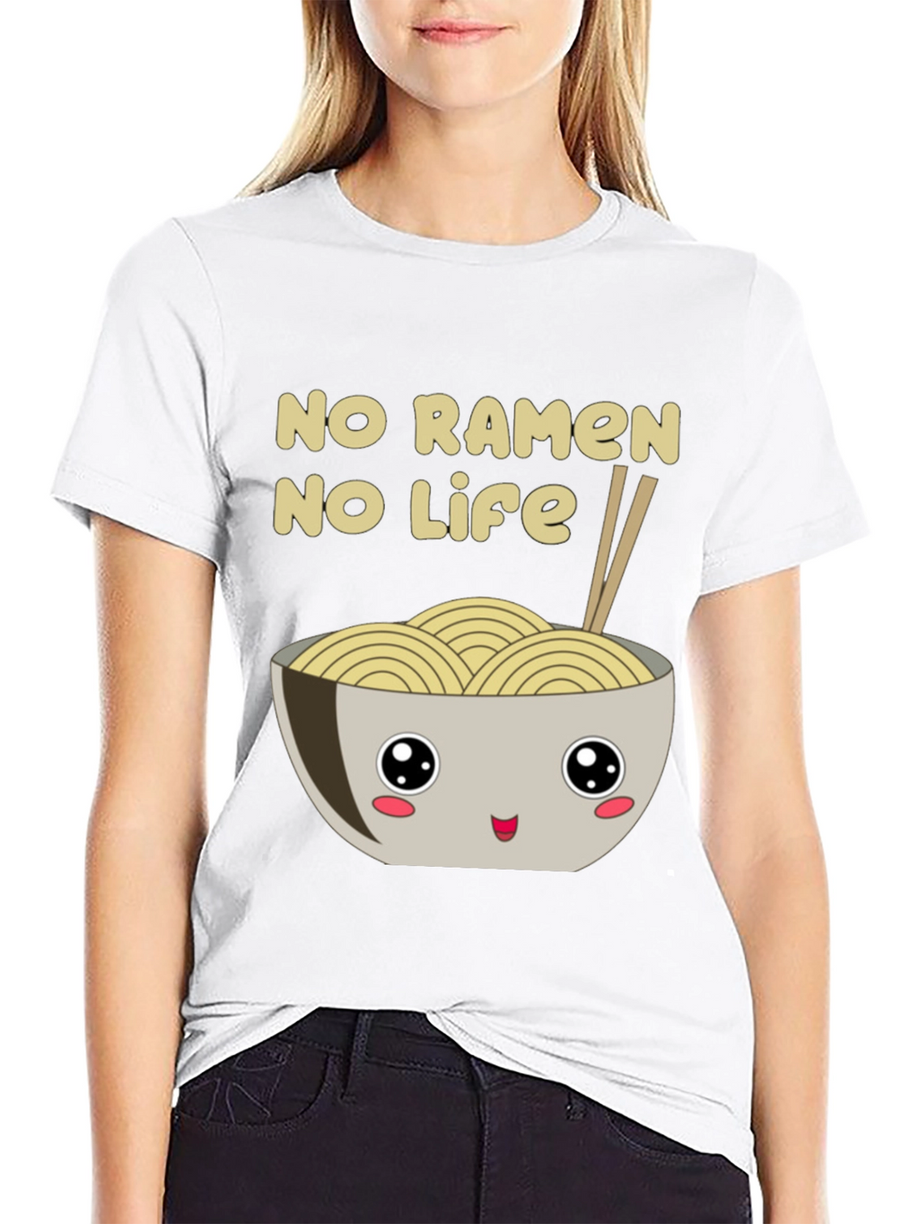 No Ramen No Life Graphic T-Shirt