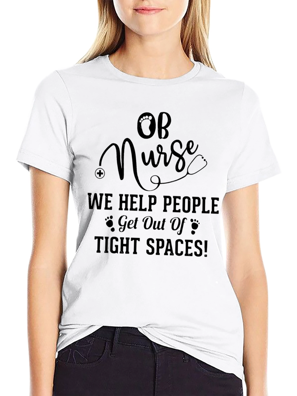 OB Nurse Tight Spaces Tee