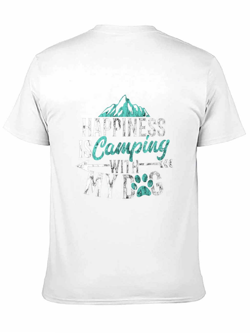Happiness is Camping with My Dog T-Shirt