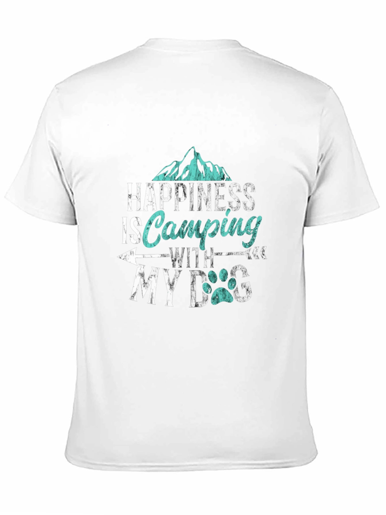 Happiness is Camping with My Dog T-Shirt