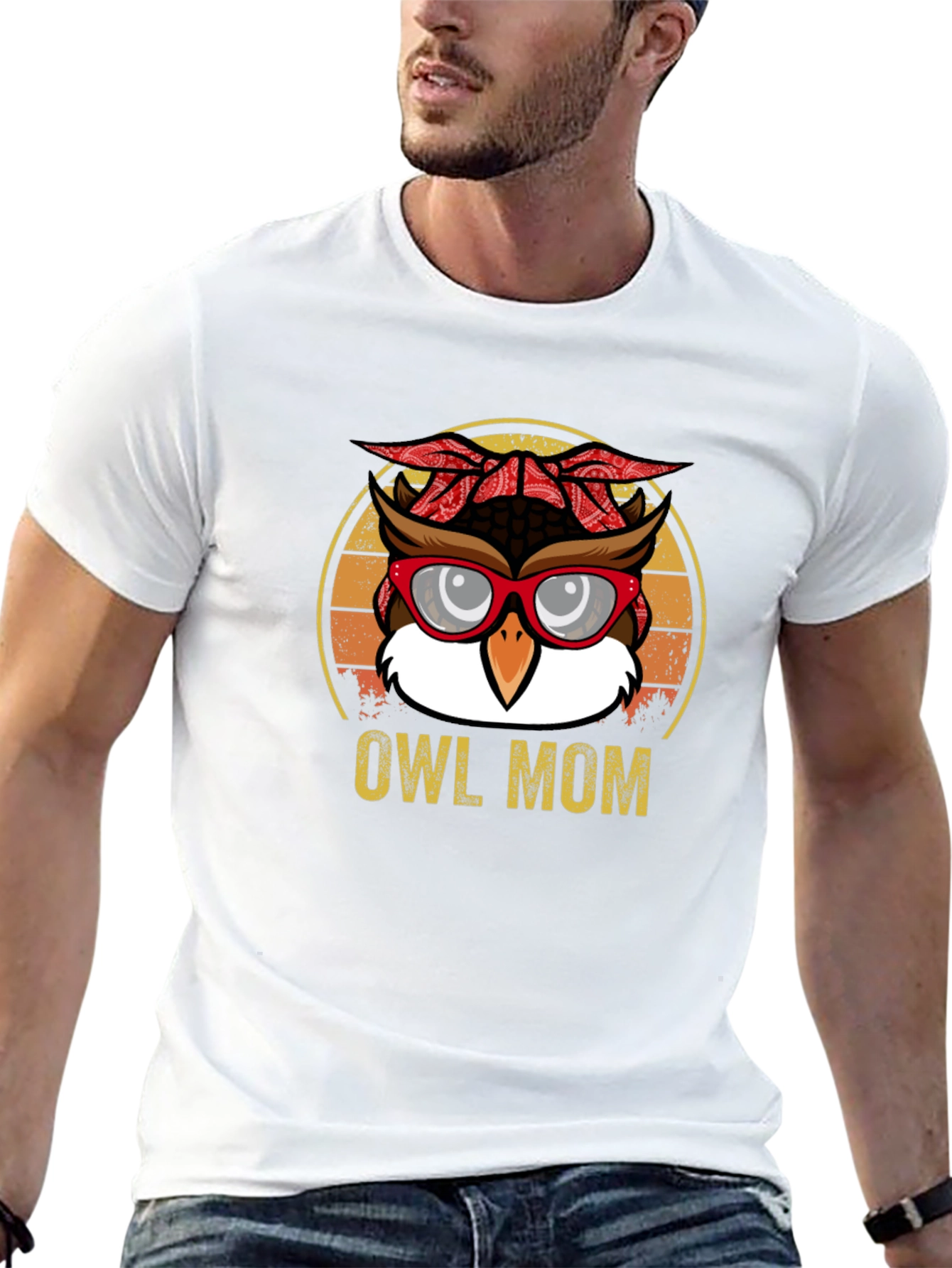Owl Mom Graphic T-Shirt
