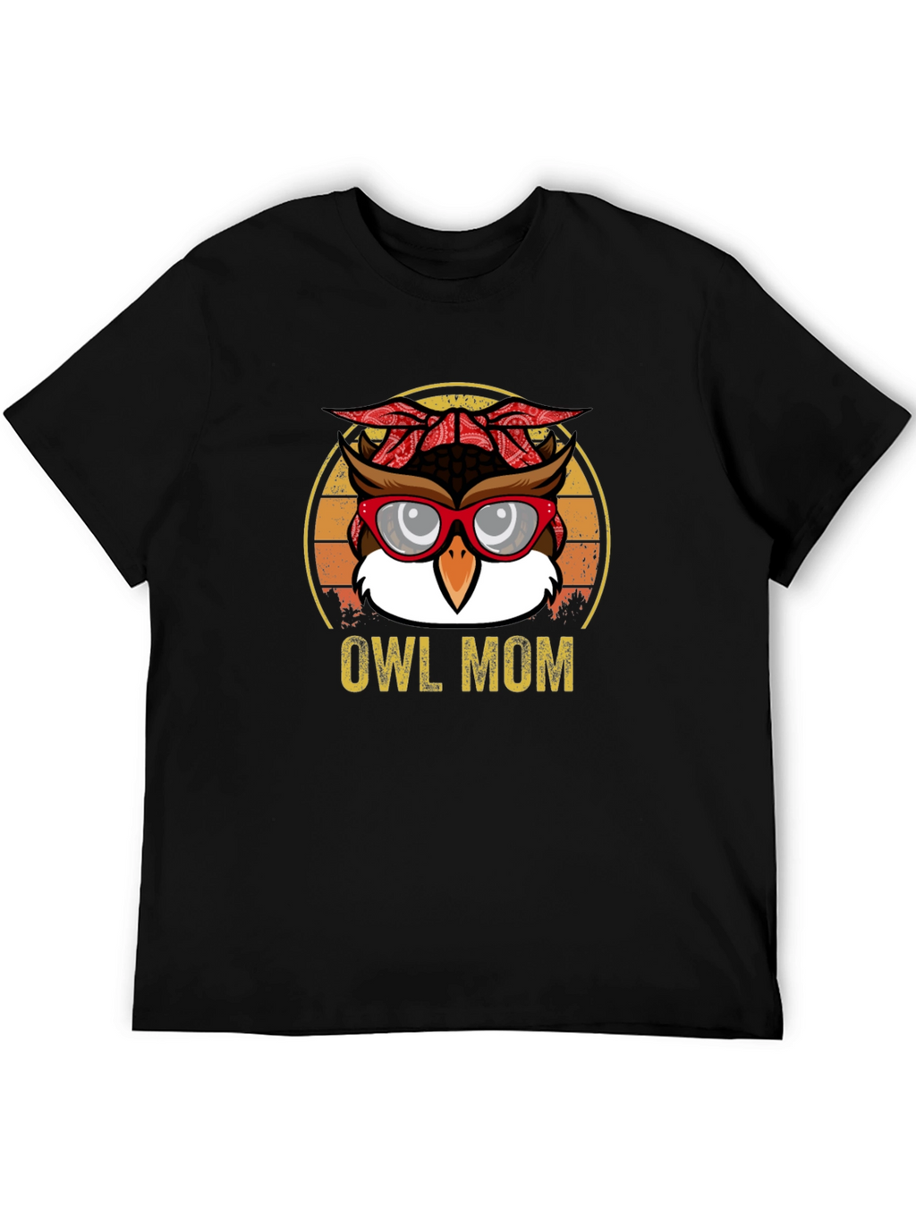 Owl Mom Graphic T-Shirt