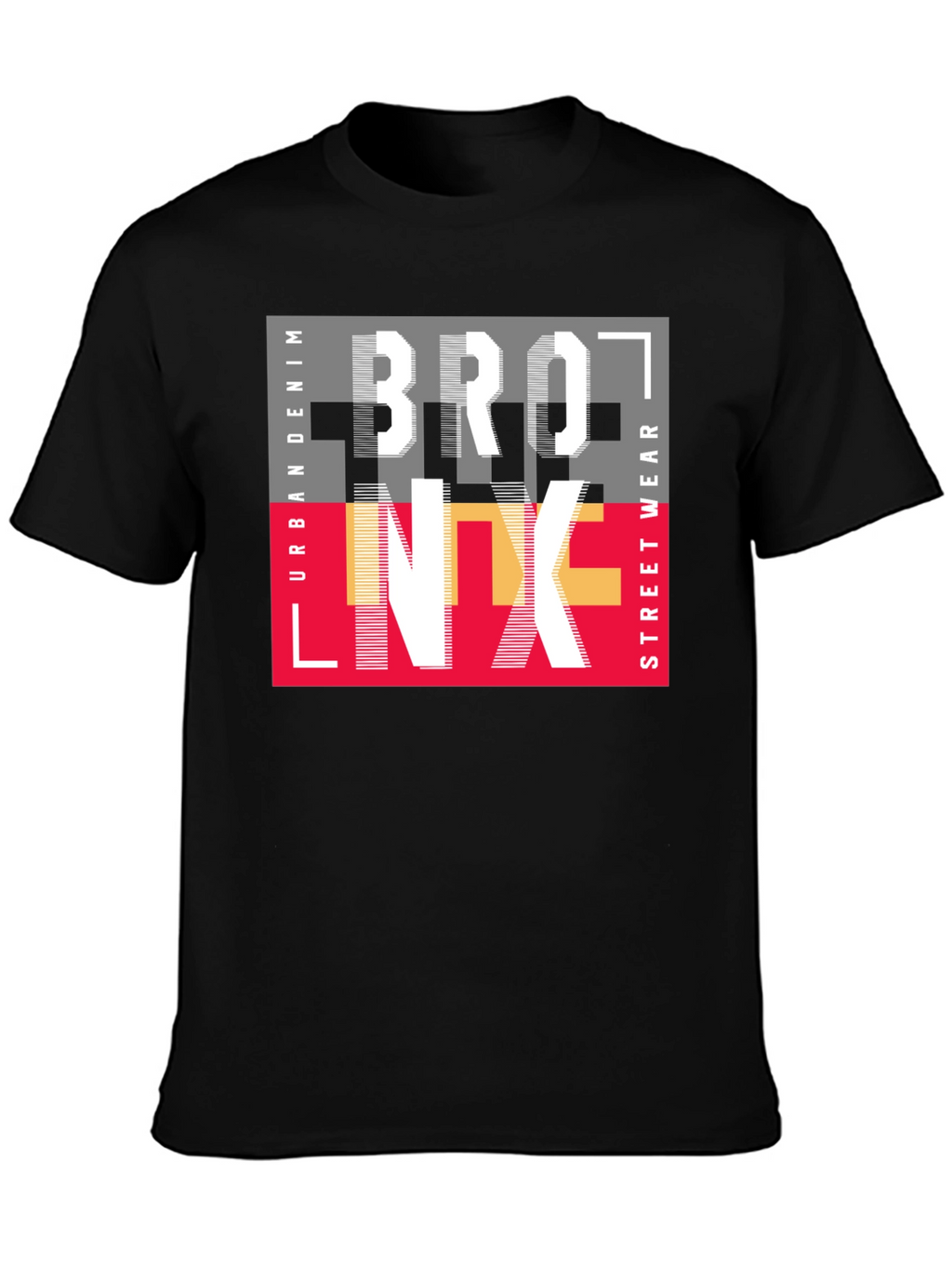 Bronx Graphic Print Mens T-Shirt