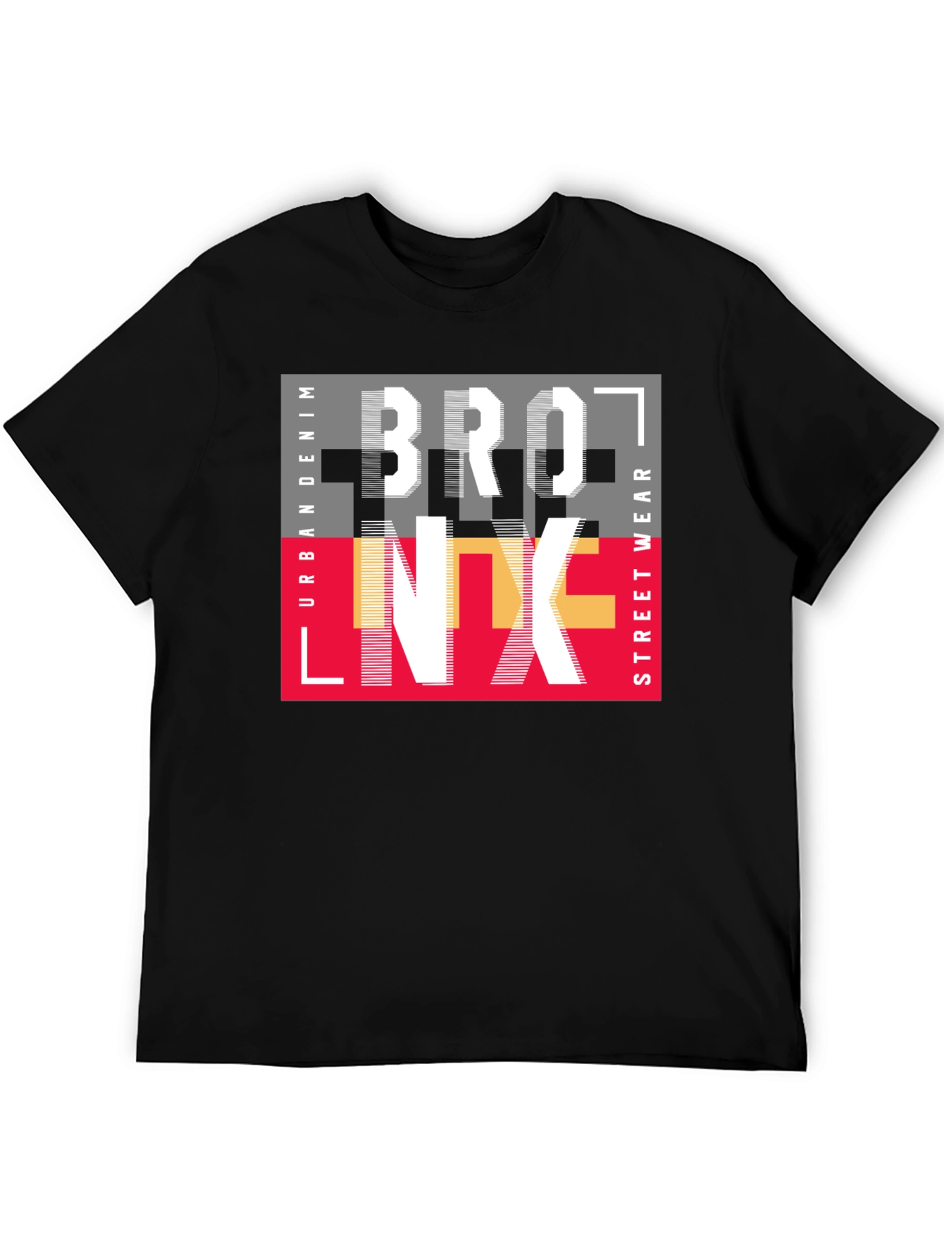 Bronx Graphic Print Mens T-Shirt