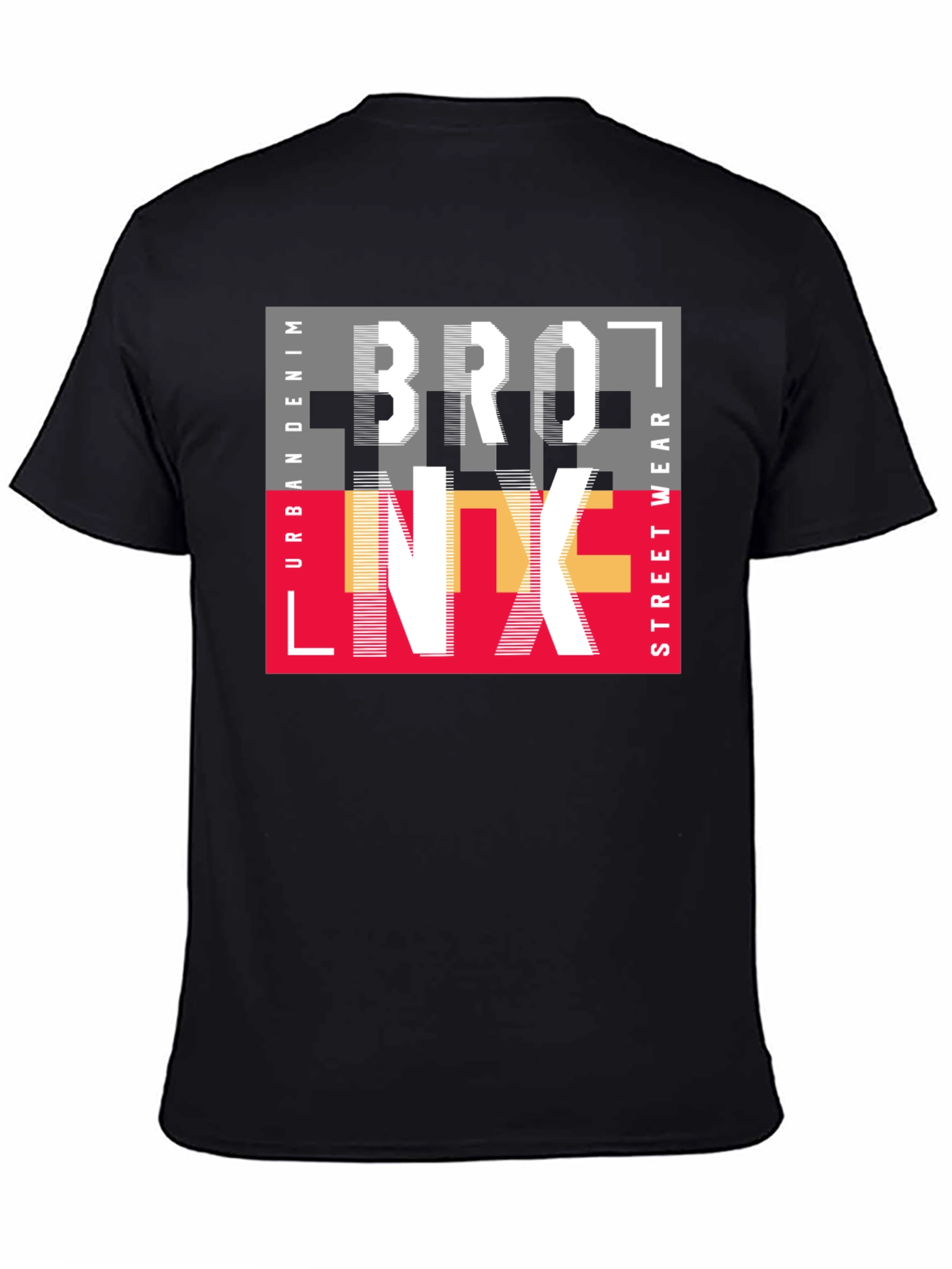 Bronx Graphic Print Mens T-Shirt