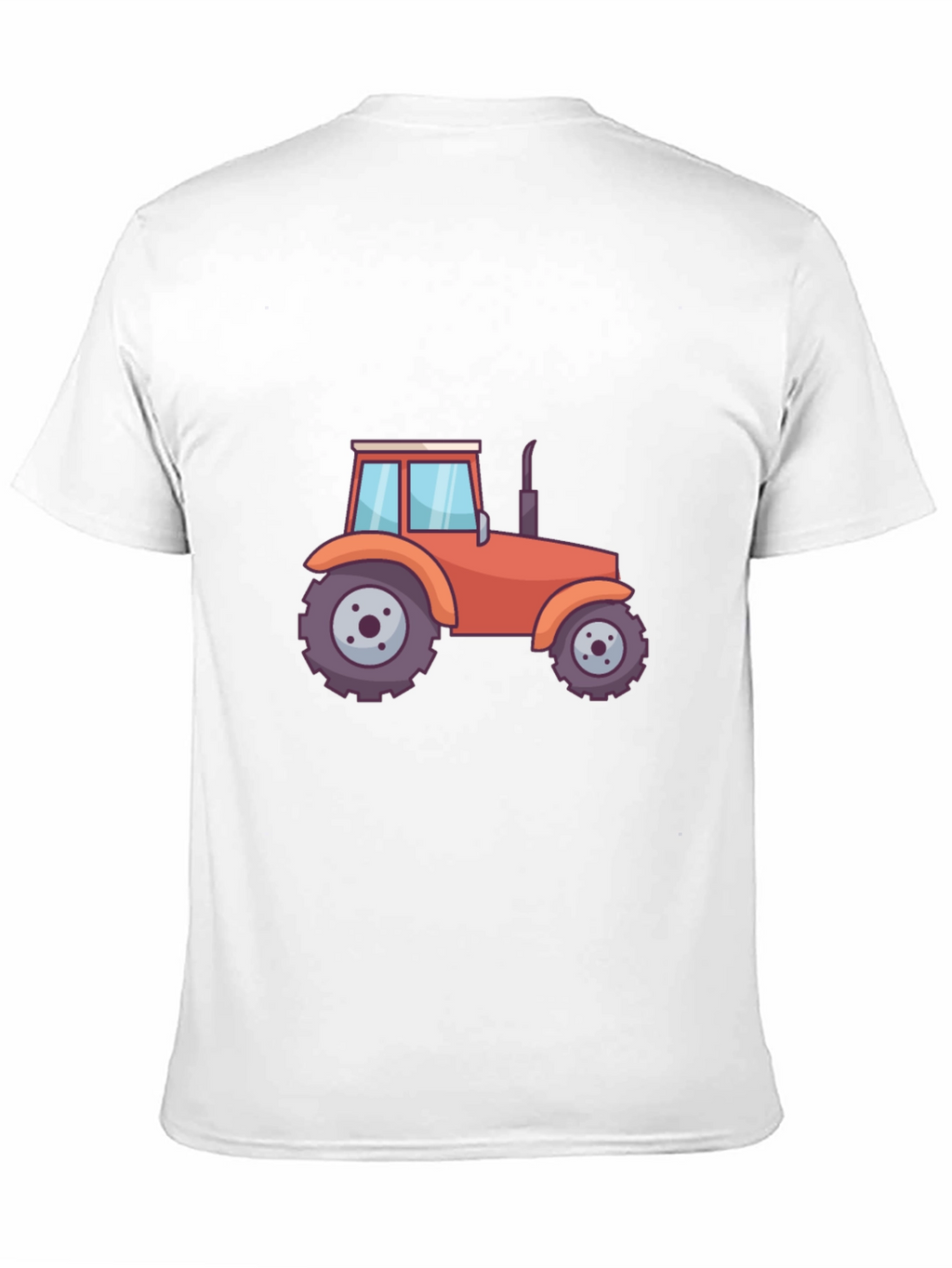 Tractor Graphic Tee - Black Cotton Blend T-Shirt