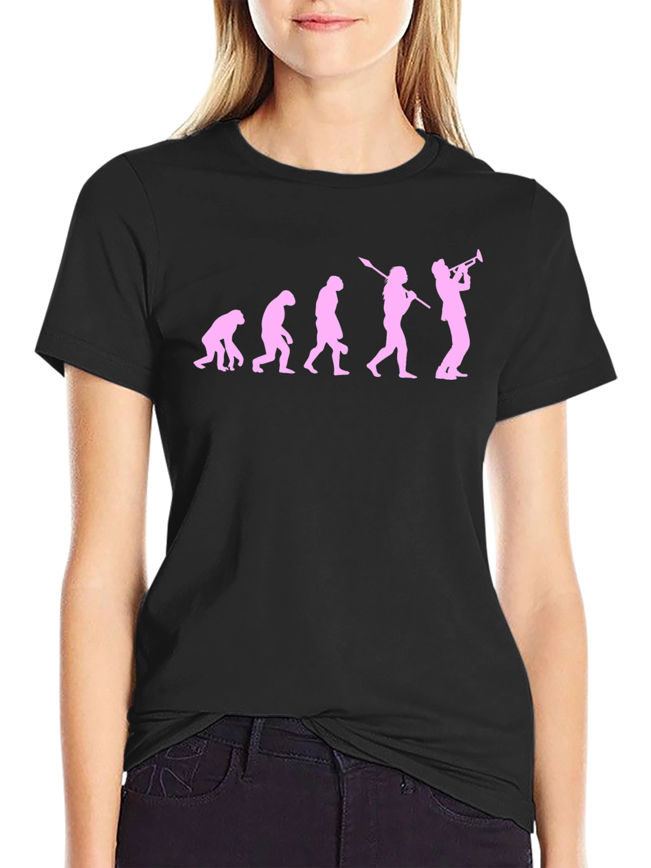 Evolution of Trumpet Player T-Shirt
