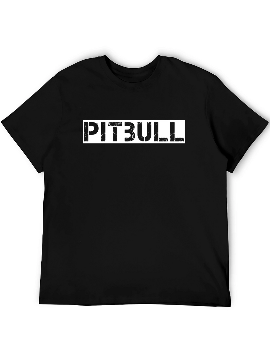 Pitbull Graphic Tee - Black Cotton T-Shirt