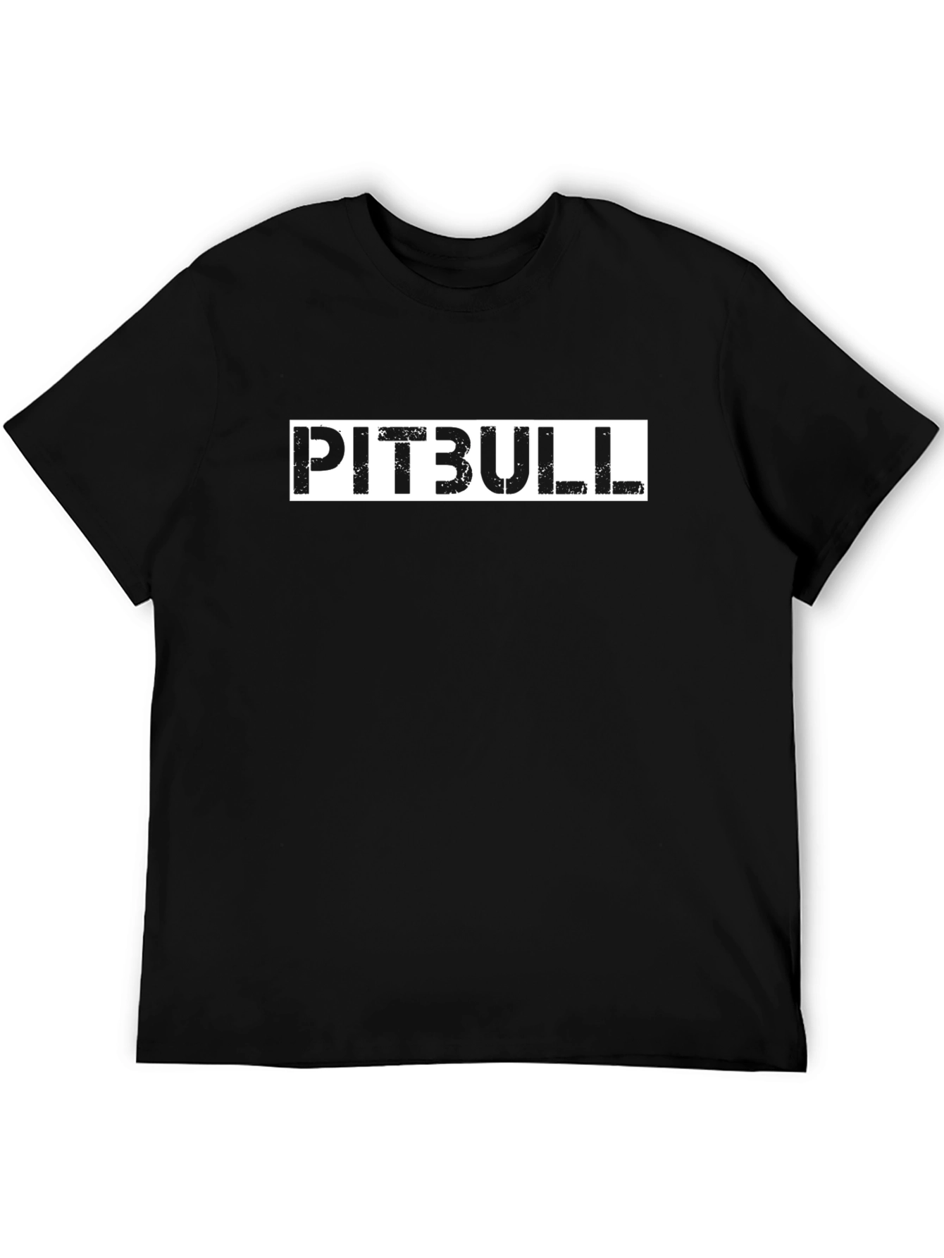 Pitbull Graphic Tee - Black Cotton T-Shirt