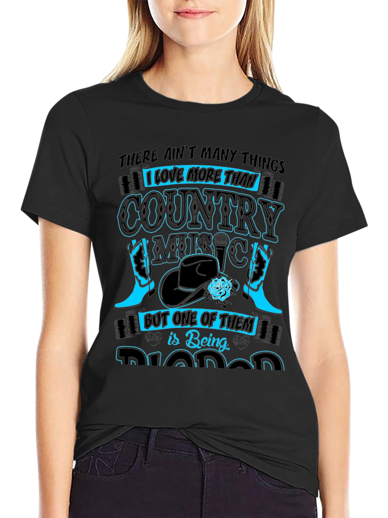 Country Music Lover T-Shirt: Aint Many Things I Love More