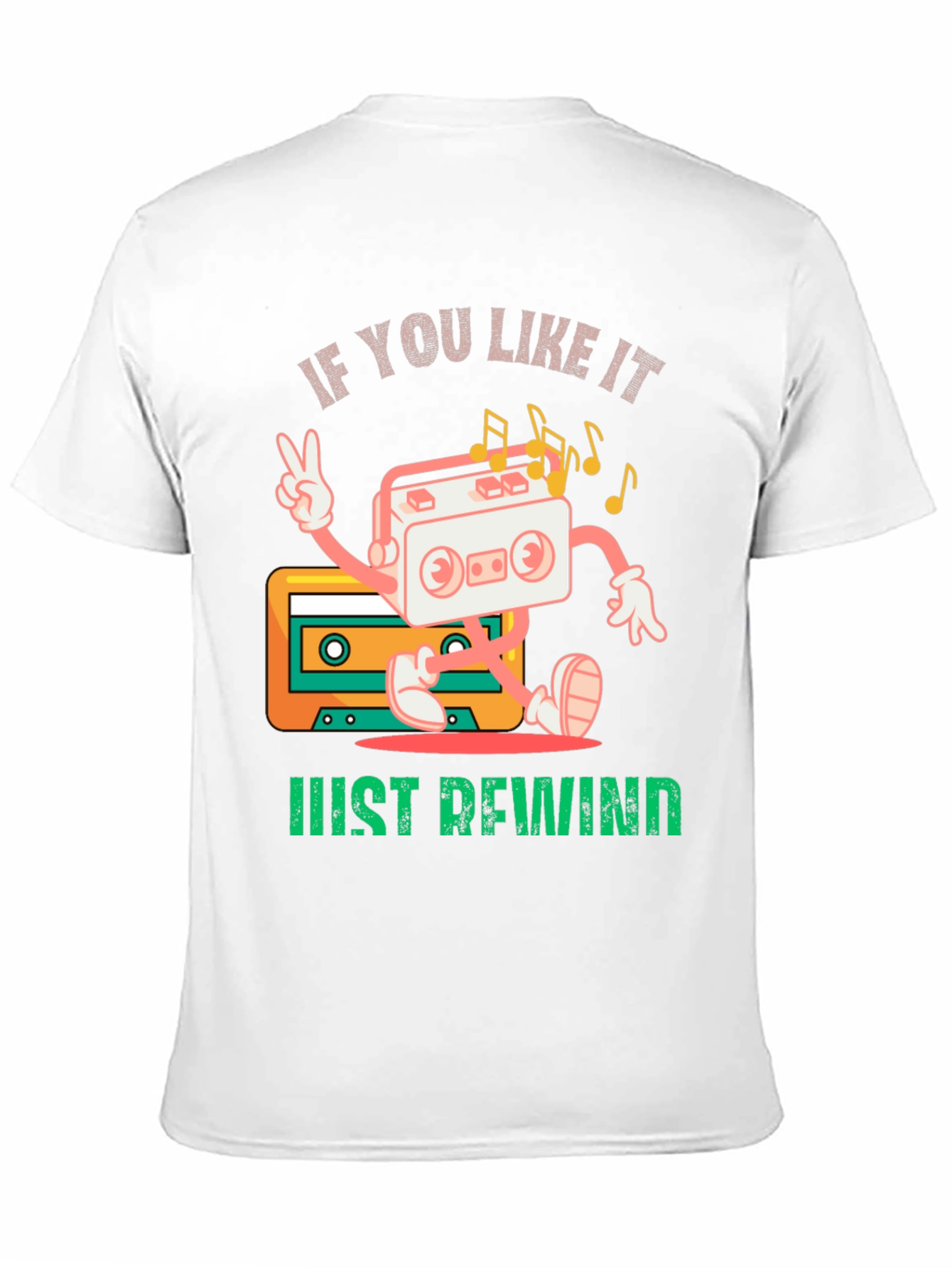 Retro Rewind Cassette Tape Graphic Tee