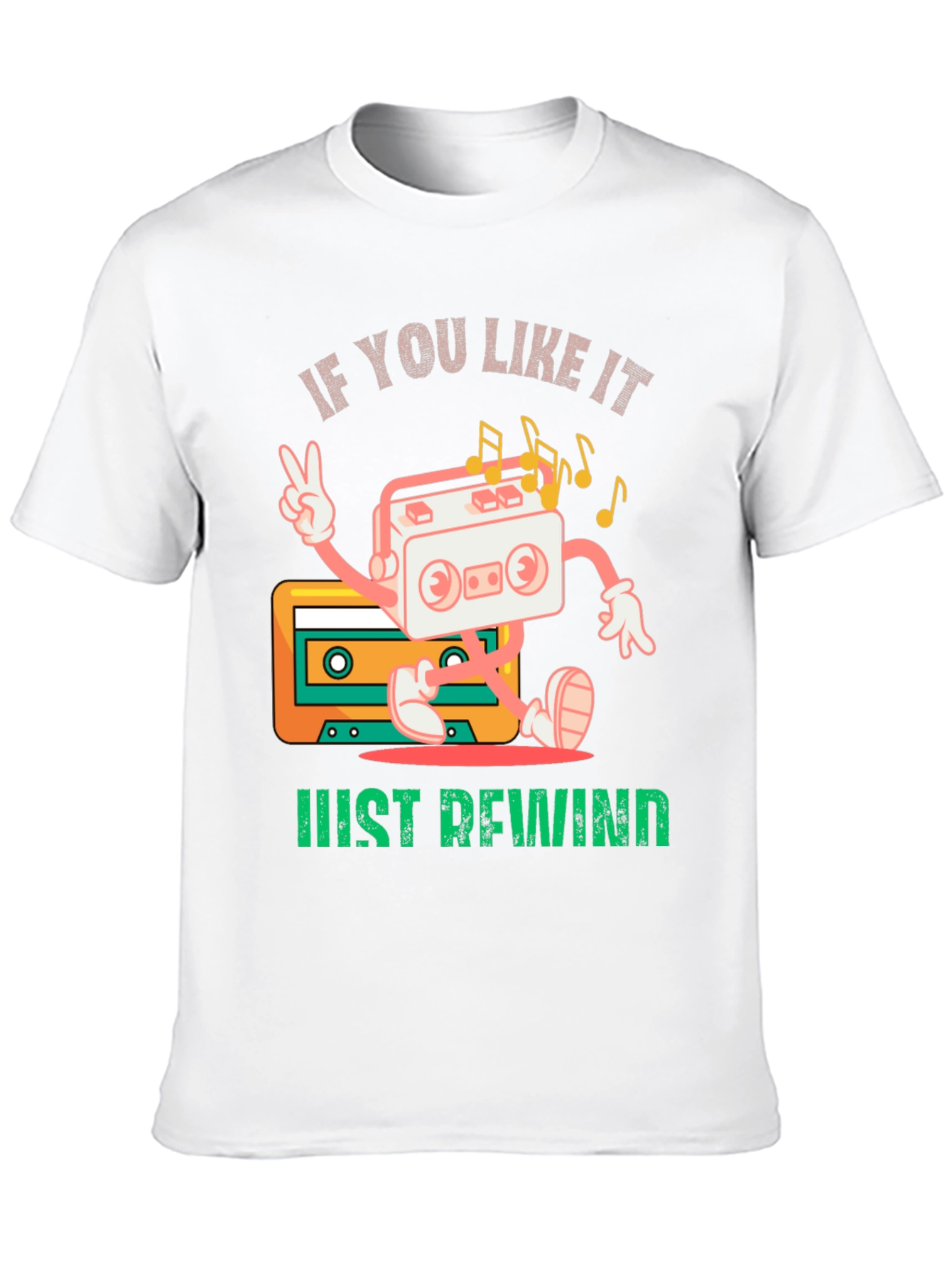 Retro Rewind Cassette Tape Graphic Tee