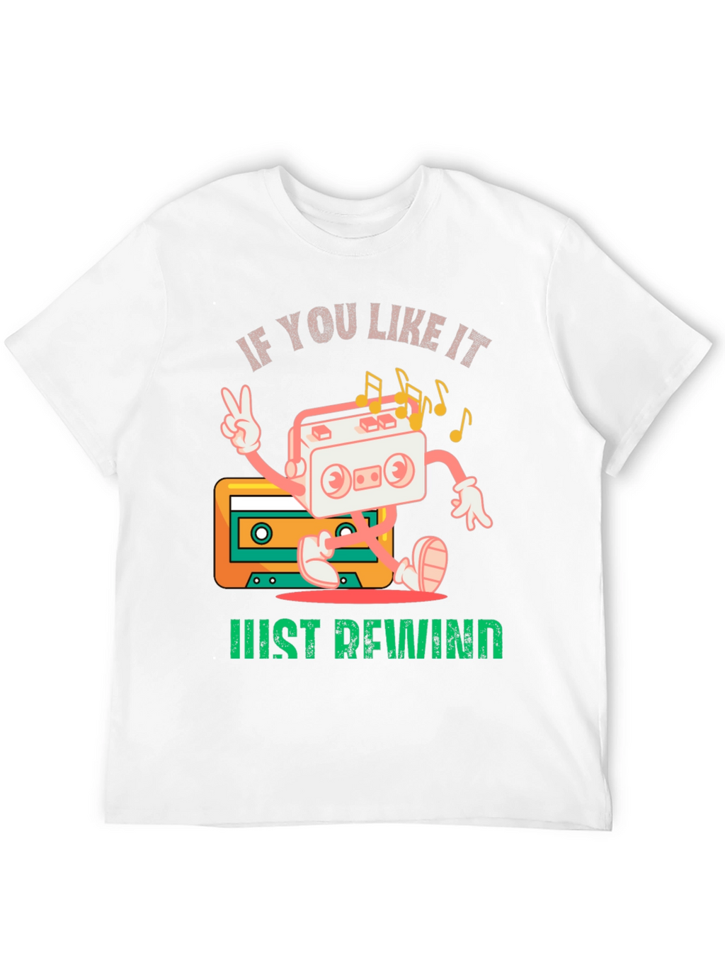 Retro Rewind Cassette Tape Graphic Tee