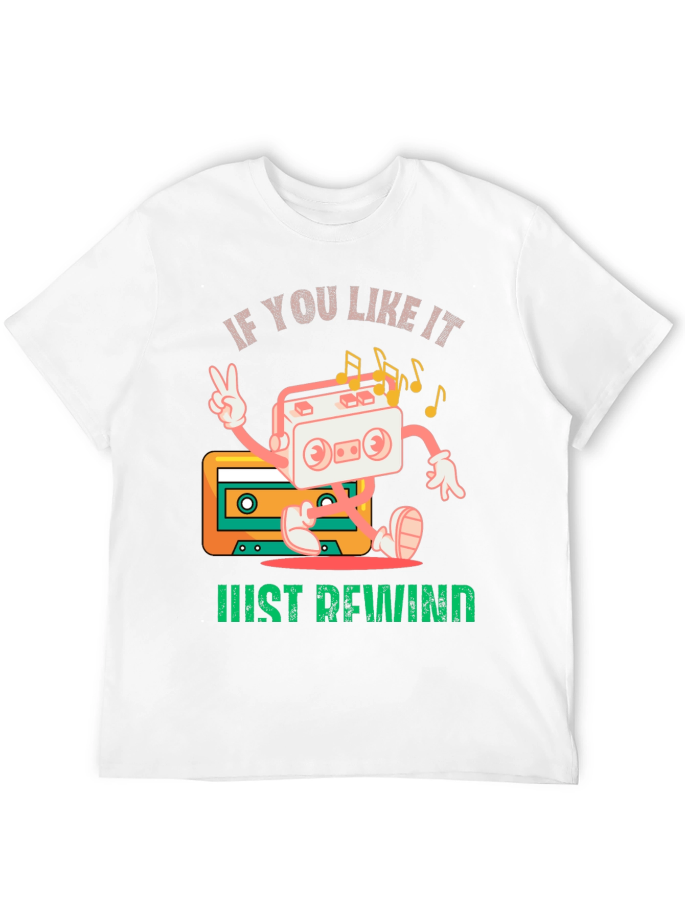 Retro Rewind Cassette Tape Graphic Tee