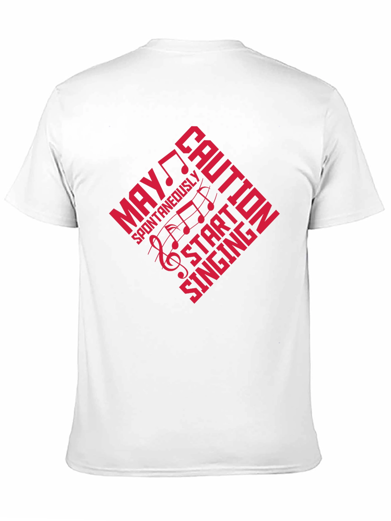 Caution May Spontaneously Start Singing Black T-Shirt
