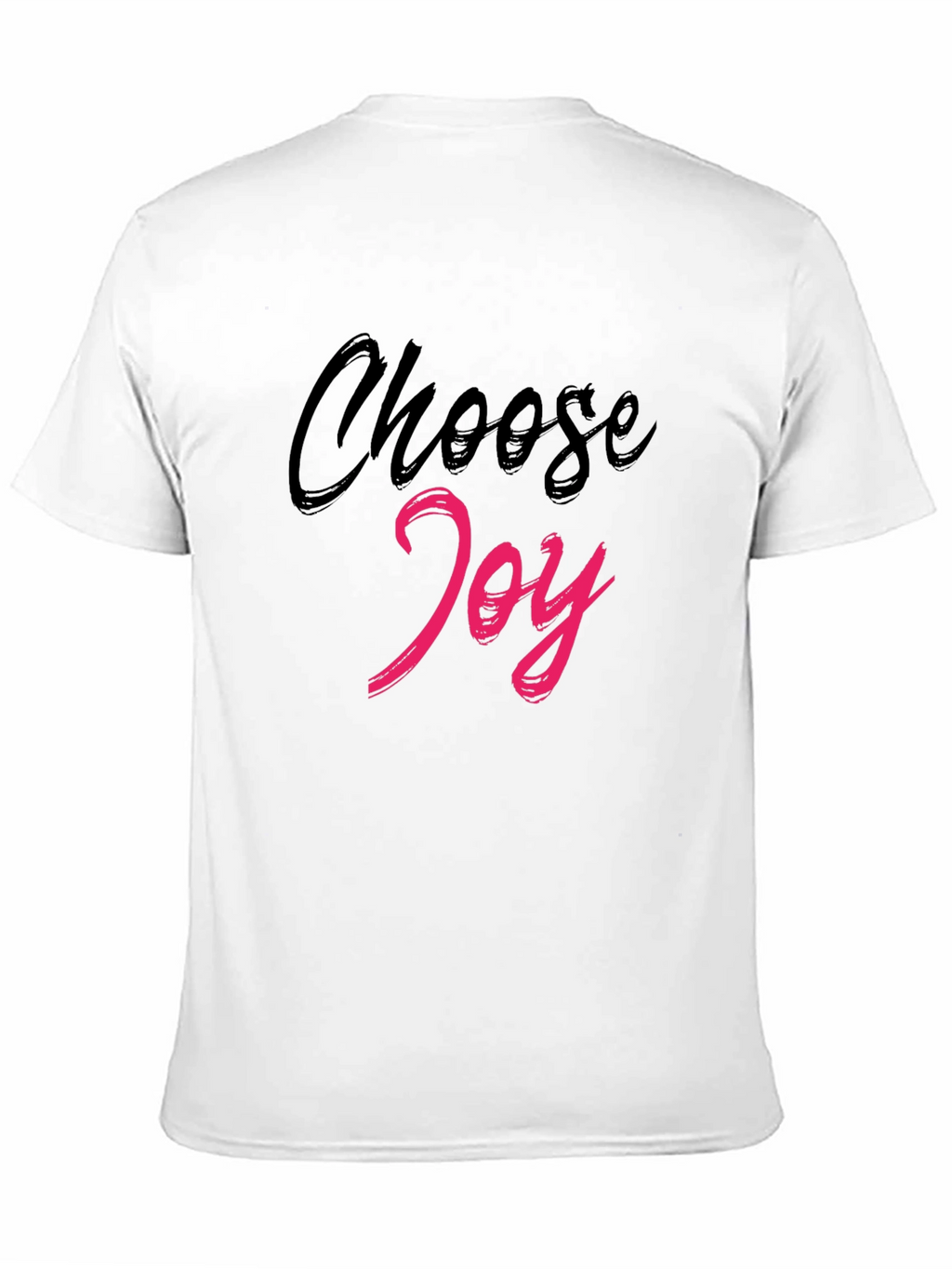 Choose Joy Graphic Tee - Black Cotton Blend Shirt