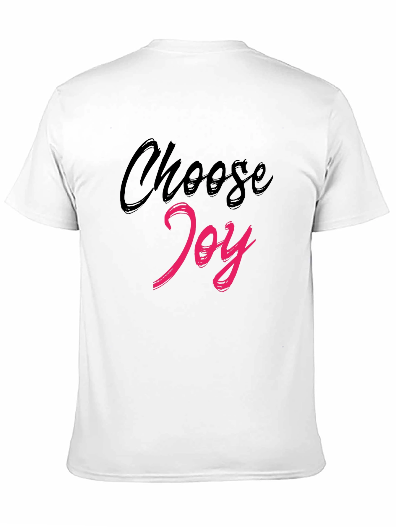 Choose Joy Graphic Tee - Black Cotton Blend Shirt