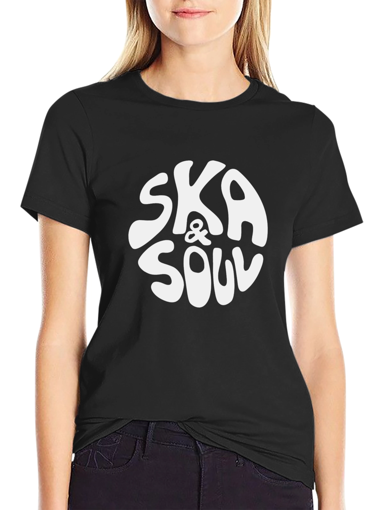 Ska & Soul Graphic Print Black T-Shirt