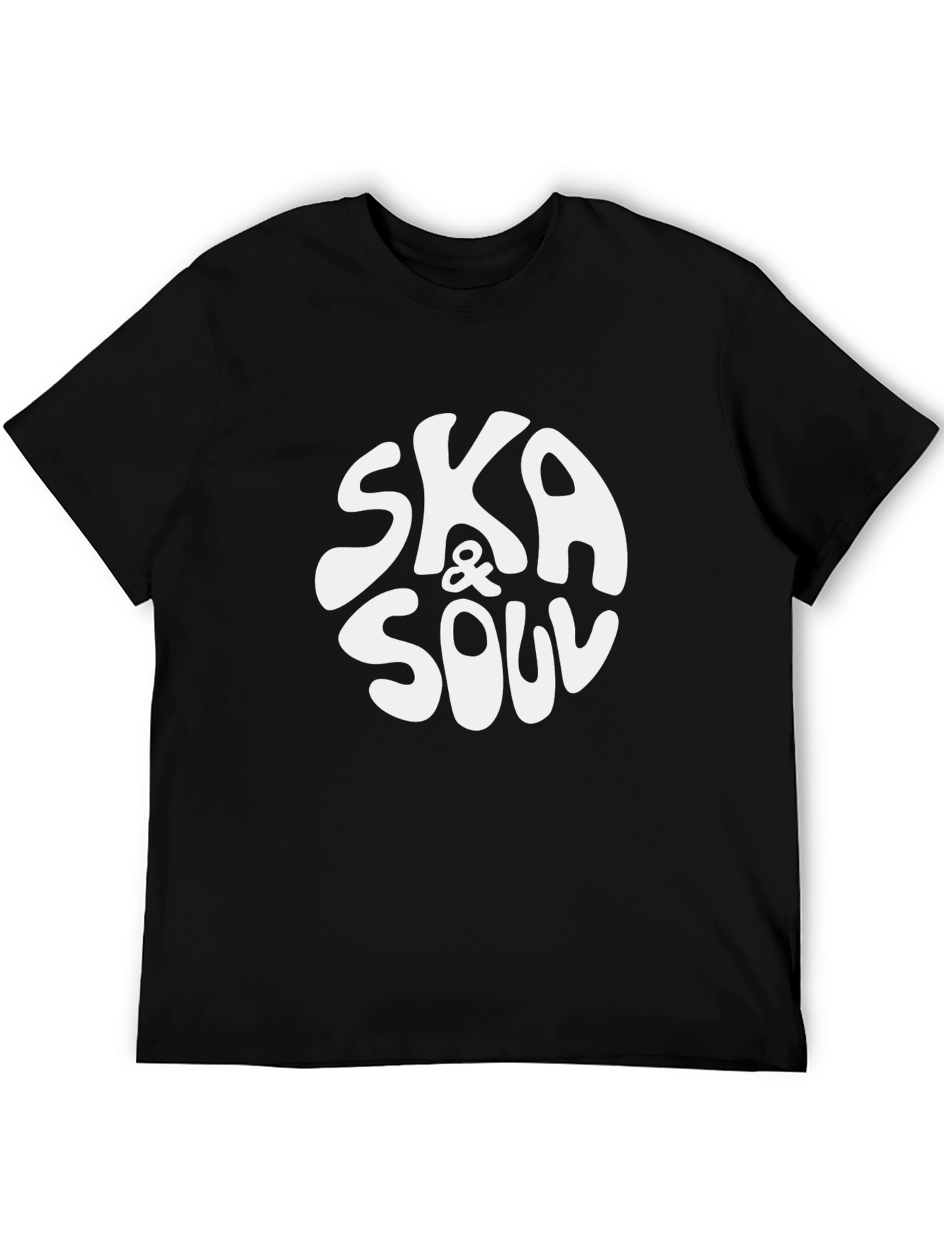 Ska & Soul Graphic Print Black T-Shirt