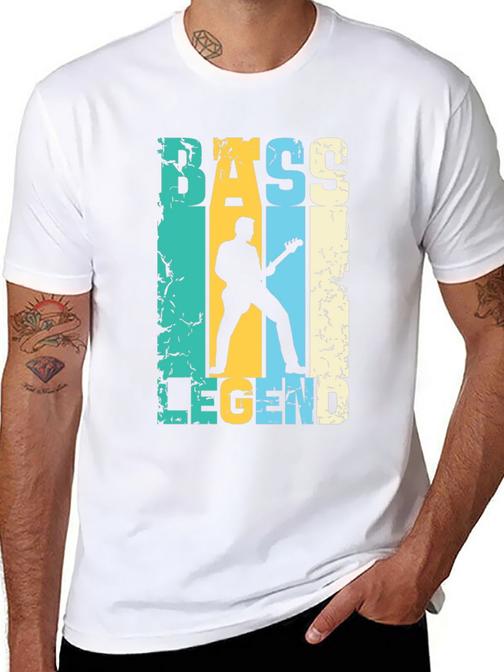 Bass Legend Graphic Tee - Musician T-Shirt