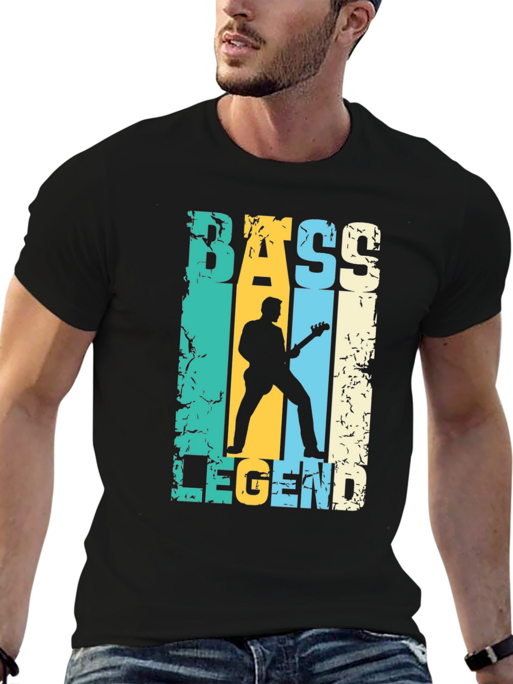 Bass Legend Graphic Tee - Musician T-Shirt