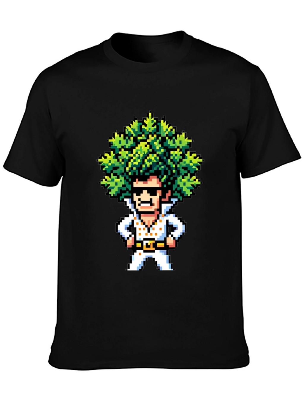 Pixel Art Elvis T-Shirt - Retro Music Tee