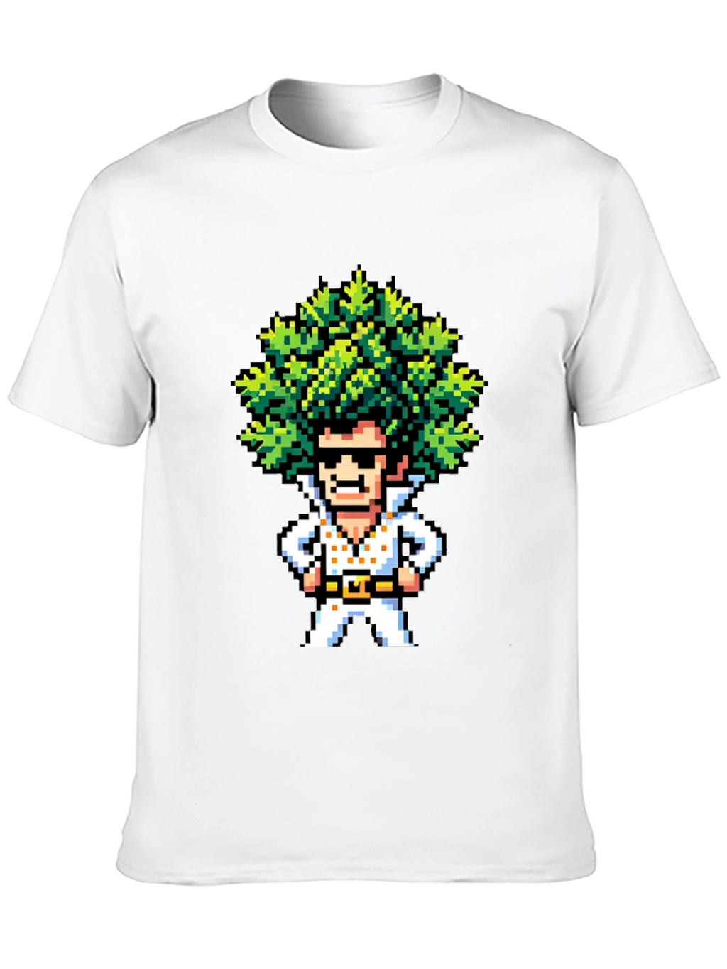 Pixel Art Elvis T-Shirt - Retro Music Tee