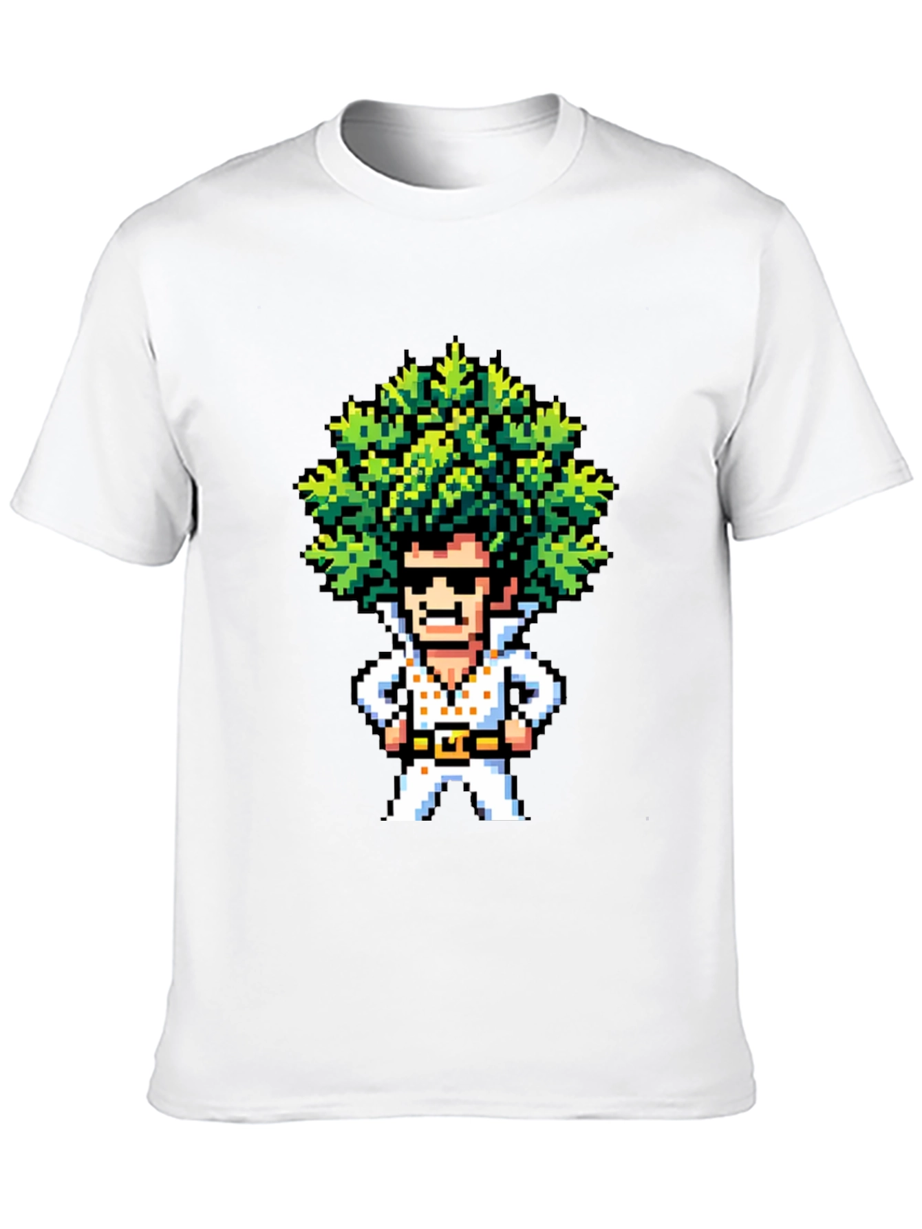 Pixel Art Elvis T-Shirt - Retro Music Tee