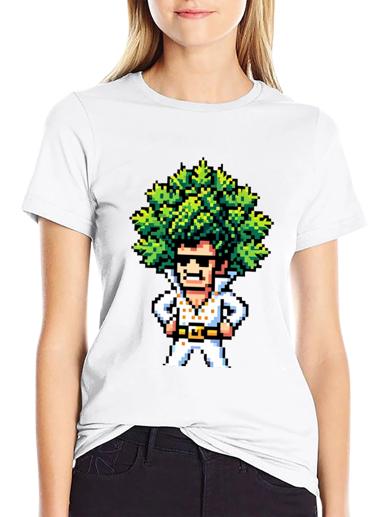 Pixel Art Elvis T-Shirt - Retro Music Tee