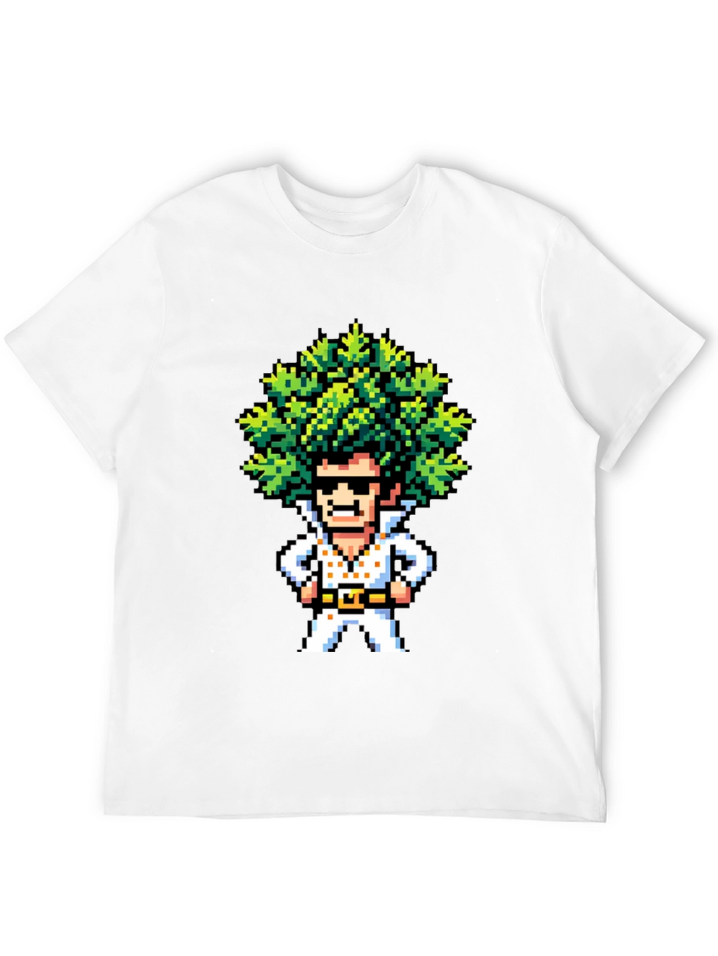Pixel Art Elvis T-Shirt - Retro Music Tee