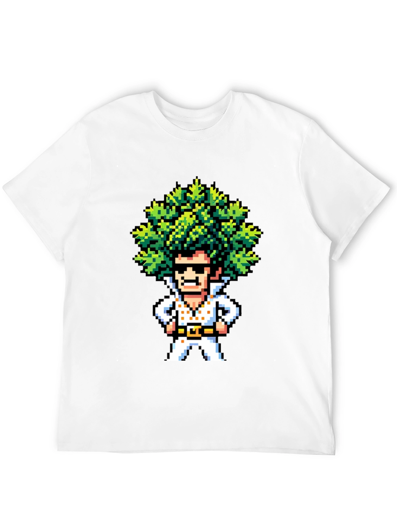 Pixel Art Elvis T-Shirt - Retro Music Tee