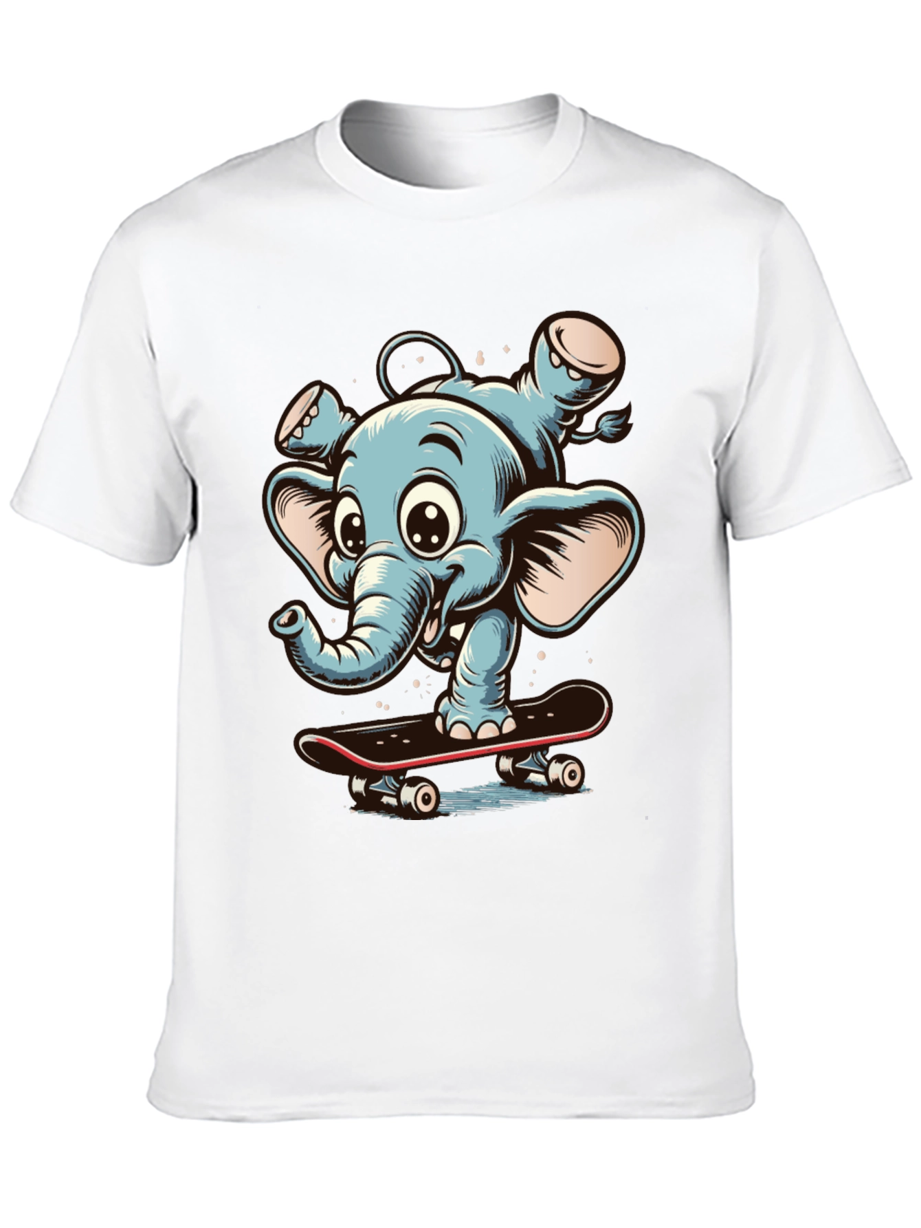 Elephant Skateboard Graphic Tee