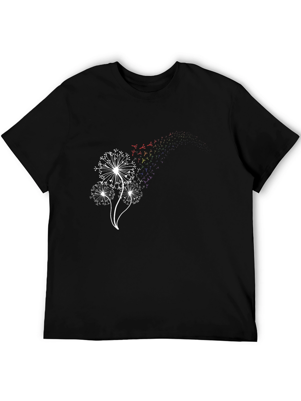 Dandelion Rainbow Graphic Tee - Trendy Menswear