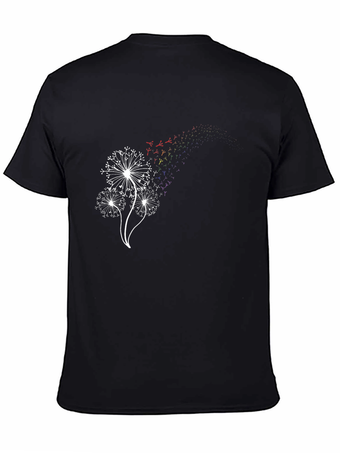 Dandelion Rainbow Graphic Tee - Trendy Menswear