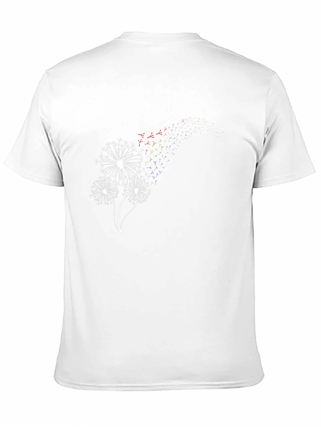 Dandelion Rainbow Graphic Tee - Trendy Menswear
