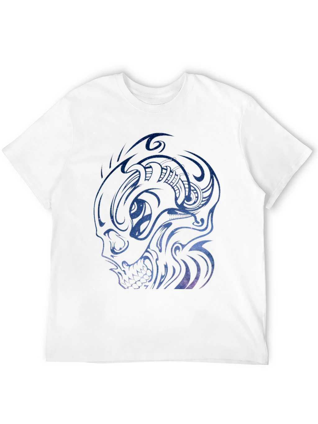 Galaxy Skull Graphic Tee - Mens Black T-Shirt