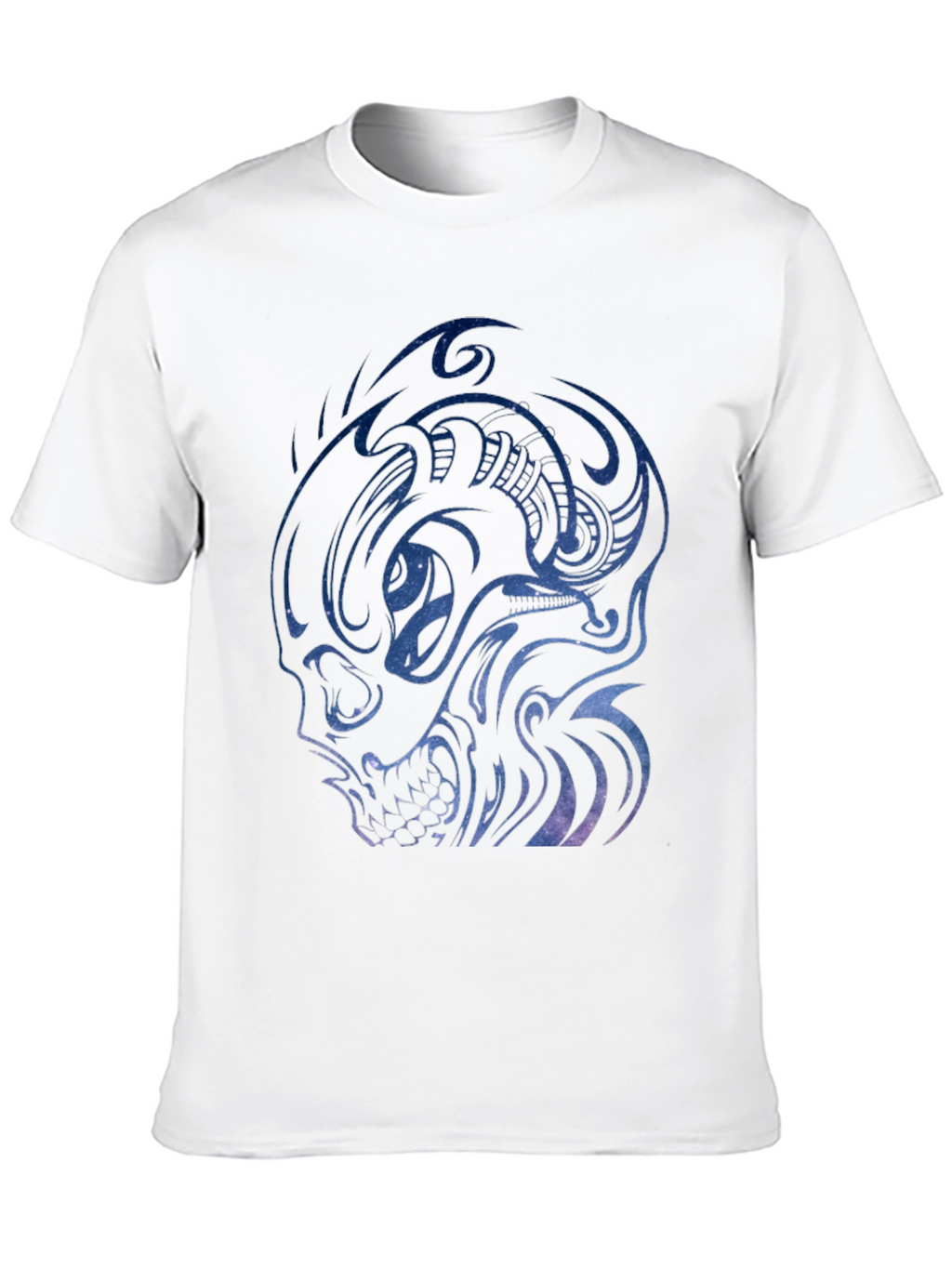 Galaxy Skull Graphic Tee - Mens Black T-Shirt