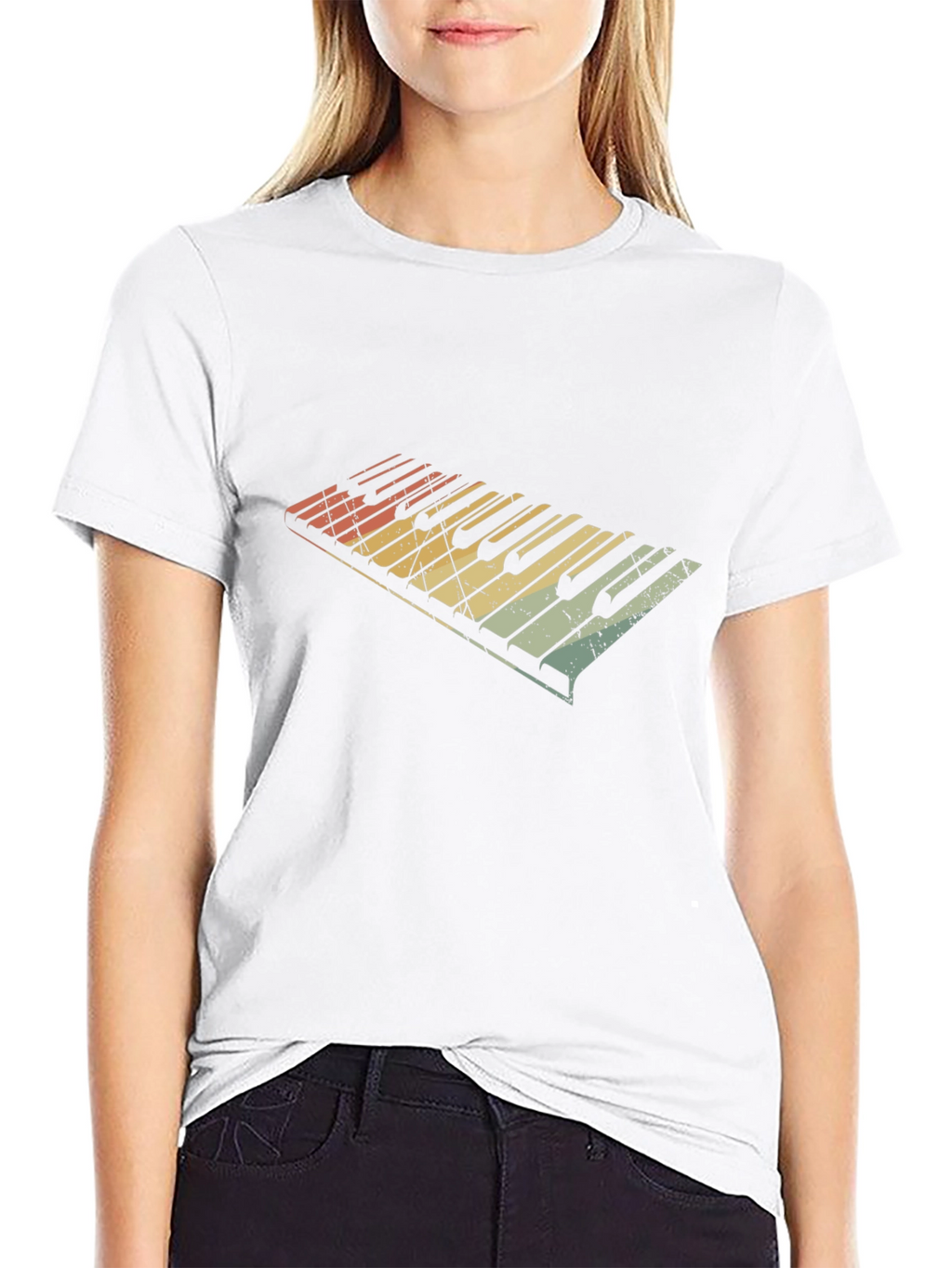 Retro Piano Keys T-Shirt