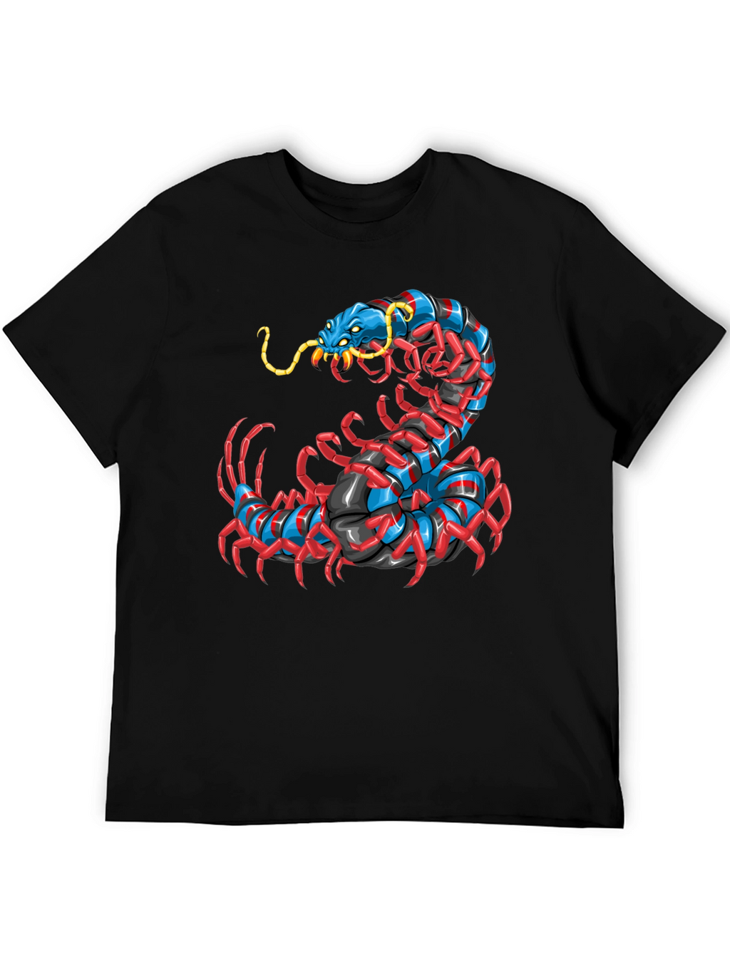 Centipede Graphic Black T-Shirt