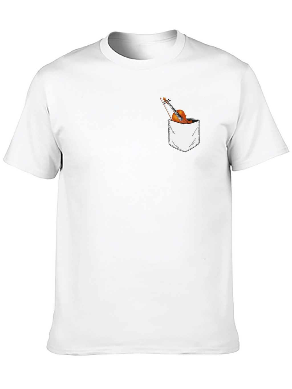 Violin Pocket T-Shirt - Musician Graphic Tee